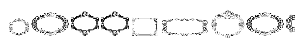 Calligraphic Frames Soft font preview